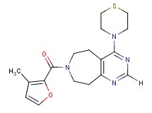 7-(3-methyl-2-furoyl)-4-thiomorpholin-4-yl-6,7,8,9-tetrahydro-5H-pyrimido[4,5-d]azepine