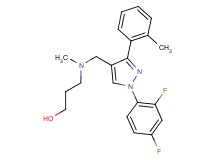 3-[{[1-(2,4-difluorophenyl)-3-(2-methylphenyl)-1H-pyrazol-4-yl]methyl}(methyl)amino]-1-propanol