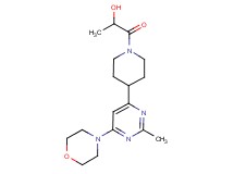 1-{4-[2-methyl-6-(4-morpholinyl)-4-pyrimidinyl]-1-piperidinyl}-1-oxo-2-propanol
