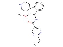 2-ethyl-N-[rel-(2R,3R)-2-methoxy-2,3-dihydrospiro[indene-1,4'-piperidin]-3-yl]-5-pyrimidinecarboxamide hydrochloride