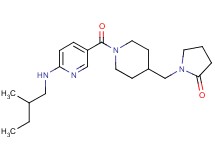 1-{[1-({6-[(2-methylbutyl)amino]-3-pyridinyl}carbonyl)-4-piperidinyl]methyl}-2-pyrrolidinone