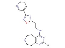 N-{2-[3-(3-pyridinyl)-1,2,4-oxadiazol-5-yl]ethyl}-6,7,8,9-tetrahydro-5H-pyrimido[4,5-d]azepin-4-amine dihydrochloride