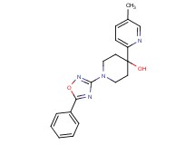 4-(5-methylpyridin-2-yl)-1-(5-phenyl-1,2,4-oxadiazol-3-yl)piperidin-4-ol