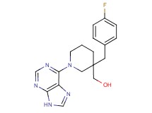 [3-(4-fluorobenzyl)-1-(9H-purin-6-yl)piperidin-3-yl]methanol