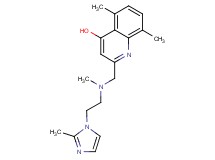 5,8-dimethyl-2-({methyl[2-(2-methyl-1H-imidazol-1-yl)ethyl]amino}methyl)quinolin-4-ol