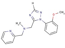 1-[1-(2-methoxyphenyl)-1H-1,2,4-triazol-5-yl]-N-methyl-N-(pyridin-2-ylmethyl)methanamine