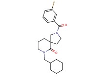 7-(cyclohexylmethyl)-2-(3-fluorobenzoyl)-2,7-diazaspiro[4.5]decan-6-one