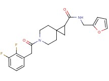 6-[(2,3-difluorophenyl)acetyl]-N-(2-furylmethyl)-6-azaspiro[2.5]octane-1-carboxamide