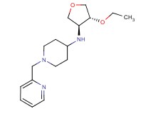 N-[(3S*,4R*)-4-ethoxytetrahydrofuran-3-yl]-1-(pyridin-2-ylmethyl)piperidin-4-amine