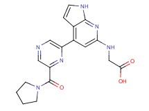 N-{4-[6-(pyrrolidin-1-ylcarbonyl)pyrazin-2-yl]-1H-pyrrolo[2,3-b]pyridin-6-yl}glycine