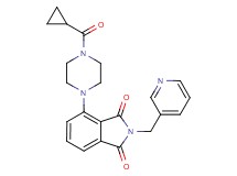4-[4-(cyclopropylcarbonyl)-1-piperazinyl]-2-(3-pyridinylmethyl)-1H-isoindole-1,3(2H)-dione