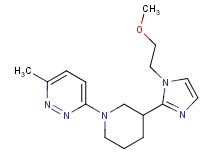 3-{3-[1-(2-methoxyethyl)-1H-imidazol-2-yl]piperidin-1-yl}-6-methylpyridazine