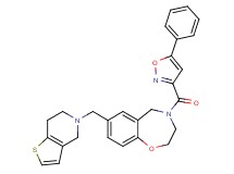 7-(6,7-dihydrothieno[3,2-c]pyridin-5(4H)-ylmethyl)-4-[(5-phenyl-3-isoxazolyl)carbonyl]-2,3,4,5-tetrahydro-1,4-benzoxazepine