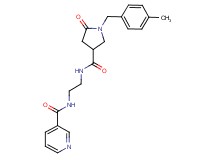 N-[2-({[1-(4-methylbenzyl)-5-oxopyrrolidin-3-yl]carbonyl}amino)ethyl]nicotinamide