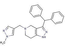 3-(diphenylmethyl)-5-[(1-methyl-1H-pyrazol-4-yl)methyl]-4,5,6,7-tetrahydro-1H-pyrazolo[4,3-c]pyridine