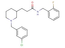 3-[1-(3-chlorobenzyl)-3-piperidinyl]-N-(2-fluorobenzyl)propanamide