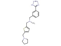 N-methyl-1-[5-(pyrrolidin-1-ylmethyl)-2-thienyl]-N-[3-(1H-tetrazol-5-yl)benzyl]methanamine