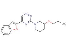5-(1-benzofuran-2-yl)-3-(3-propoxy-1-piperidinyl)-1,2,4-triazine