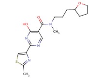 4-hydroxy-N-methyl-2-(2-methyl-1,3-thiazol-4-yl)-N-[3-(tetrahydrofuran-2-yl)propyl]pyrimidine-5-carboxamide