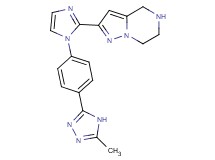 2-{1-[4-(5-methyl-4H-1,2,4-triazol-3-yl)phenyl]-1H-imidazol-2-yl}-4,5,6,7-tetrahydropyrazolo[1,5-a]pyrazine hydrochloride