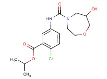 isopropyl 2-chloro-5-{[(6-hydroxy-1,4-oxazepan-4-yl)carbonyl]amino}benzoate