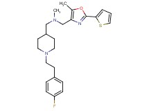 ({1-[2-(4-fluorophenyl)ethyl]-4-piperidinyl}methyl)methyl{[5-methyl-2-(2-thienyl)-1,3-oxazol-4-yl]methyl}amine