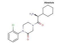 4-[(2S)-2-amino-2-cyclohexylacetyl]-1-(2-chlorophenyl)-2-piperazinone