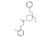 [1-[3-(2-chlorophenyl)propanoyl]-4-(2-phenylethyl)-4-piperidinyl]methanol