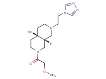 (4aR*,8aR*)-2-(methoxyacetyl)-7-[2-(4H-1,2,4-triazol-4-yl)ethyl]octahydro-2,7-naphthyridin-4a(2H)-ol
