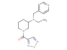 N-ethyl-N-(4-pyridinylmethyl)-1-(1,2,5-thiadiazol-3-ylcarbonyl)-3-piperidinamine