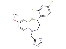 2-(2,4-difluorophenyl)-5-(1H-imidazol-2-ylmethyl)-8-methoxy-2,3,4,5-tetrahydro-1,5-benzothiazepine