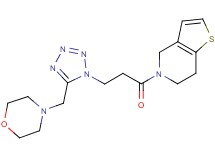 5-{3-[5-(morpholin-4-ylmethyl)-1H-tetrazol-1-yl]propanoyl}-4,5,6,7-tetrahydrothieno[3,2-c]pyridine