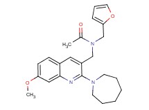 N-{[2-(1-azepanyl)-7-methoxy-3-quinolinyl]methyl}-N-(2-furylmethyl)acetamide