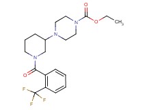 ethyl 4-{1-[2-(trifluoromethyl)benzoyl]-3-piperidinyl}-1-piperazinecarboxylate
