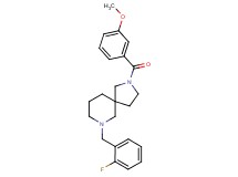 7-(2-fluorobenzyl)-2-(3-methoxybenzoyl)-2,7-diazaspiro[4.5]decane