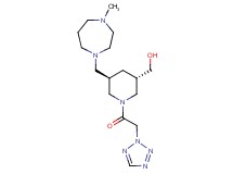 [(3S*,5R*)-5-[(4-methyl-1,4-diazepan-1-yl)methyl]-1-(2H-tetrazol-2-ylacetyl)-3-piperidinyl]methanol