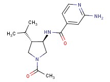 N-[(3R*,4S*)-1-acetyl-4-isopropyl-3-pyrrolidinyl]-2-aminoisonicotinamide