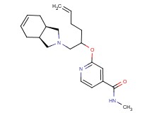 2-({1-[(3aR*,7aS*)-1,3,3a,4,7,7a-hexahydro-2H-isoindol-2-ylmethyl]pent-4-en-1-yl}oxy)-N-methylisonicotinamide