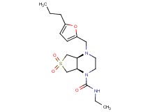 (4aS*,7aR*)-N-ethyl-4-[(5-propyl-2-furyl)methyl]hexahydrothieno[3,4-b]pyrazine-1(2H)-carboxamide 6,6-dioxide