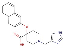 1-(1H-imidazol-4-ylmethyl)-4-(2-naphthyloxy)-4-piperidinecarboxylic acid