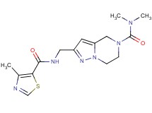 N,N-dimethyl-2-({[(4-methyl-1,3-thiazol-5-yl)carbonyl]amino}methyl)-6,7-dihydropyrazolo[1,5-a]pyrazine-5(4H)-carboxamide