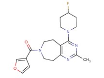 4-(4-fluoropiperidin-1-yl)-7-(3-furoyl)-2-methyl-6,7,8,9-tetrahydro-5H-pyrimido[4,5-d]azepine
