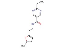 2-ethyl-N-[2-(5-methyl-2-furyl)ethyl]-5-pyrimidinecarboxamide