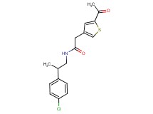 2-(5-acetyl-3-thienyl)-N-[2-(4-chlorophenyl)propyl]acetamide