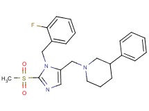 1-{[1-(2-fluorobenzyl)-2-(methylsulfonyl)-1H-imidazol-5-yl]methyl}-3-phenylpiperidine