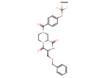 (3S,9aR)-3-[(benzyloxy)methyl]-8-[4-(trifluoromethoxy)benzoyl]tetrahydro-2H-pyrazino[1,2-a]pyrazine-1,4(3H,6H)-dione