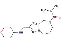 N,N-dimethyl-2-[(tetrahydro-2H-pyran-4-ylamino)methyl]-7,8-dihydro-4H-pyrazolo[1,5-a][1,4]diazepine-5(6H)-carboxamide