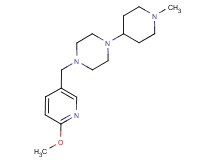 1-[(6-methoxypyridin-3-yl)methyl]-4-(1-methylpiperidin-4-yl)piperazine