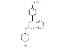 2-(4-methoxyphenyl)-N-[(1-methyl-4-piperidinyl)methyl]-N-(3-pyridinylmethyl)ethanamine