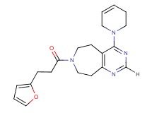 4-(3,6-dihydropyridin-1(2H)-yl)-7-[3-(2-furyl)propanoyl]-6,7,8,9-tetrahydro-5H-pyrimido[4,5-d]azepine